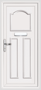 Glasgow Solid white upvc front door